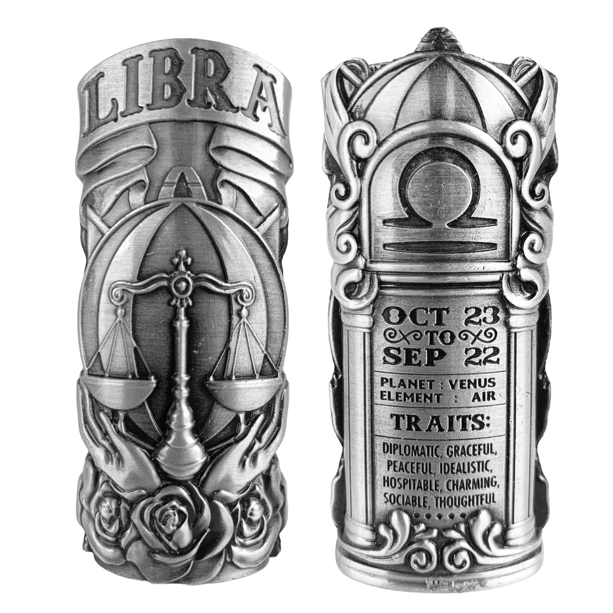 Full Size Bic Lighter cover Zodiac Astrology Lighter Case Design in Libra. One Piece Per Order