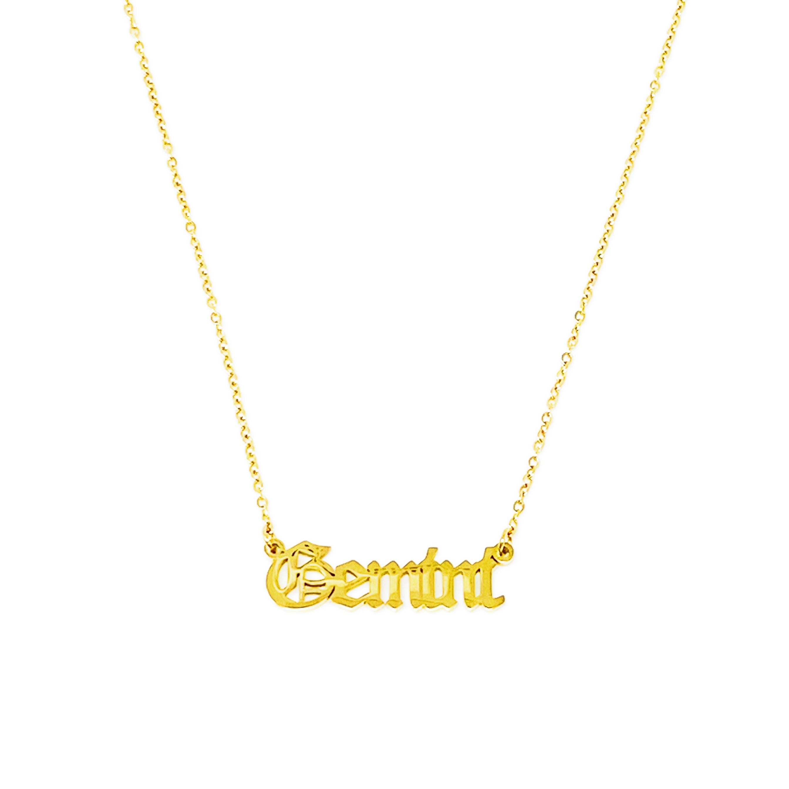 Zodiac necklace gold stainless steel