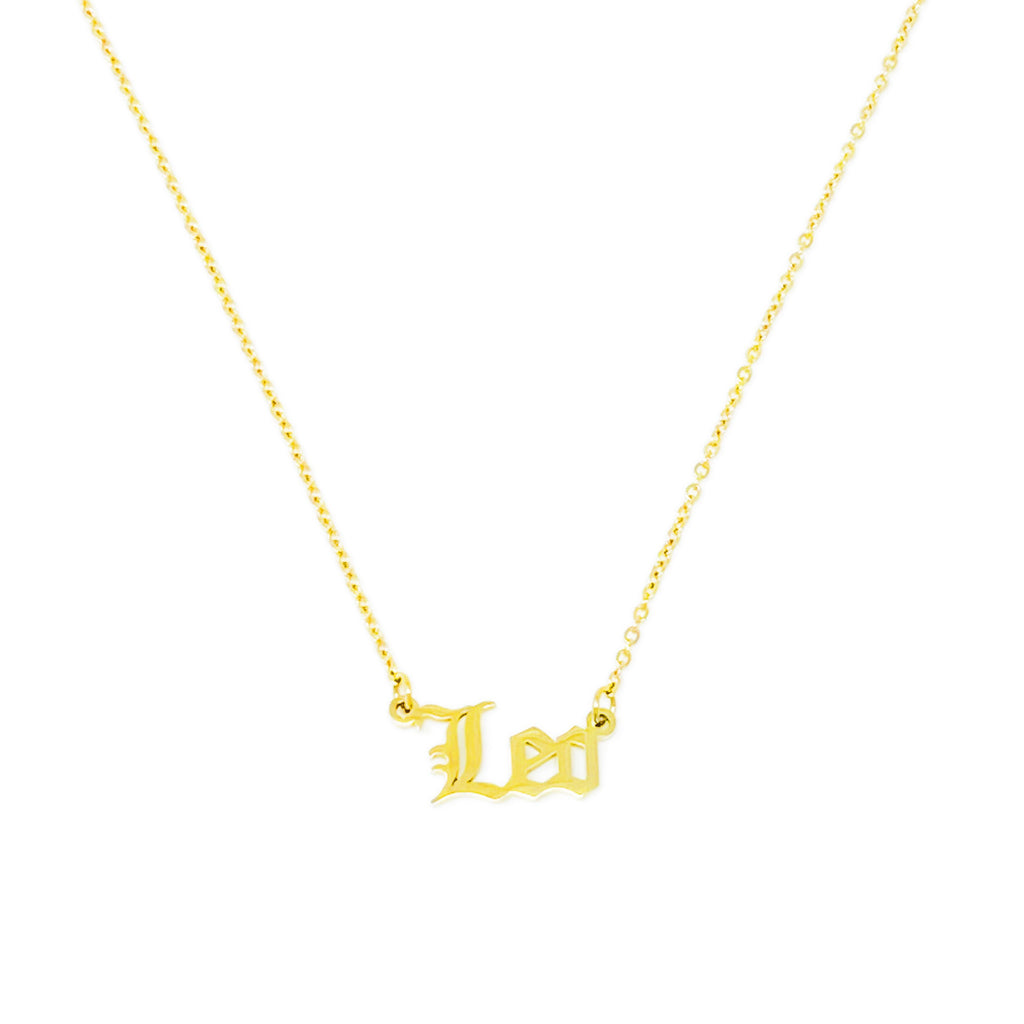 Zodiac necklace gold stainless steel