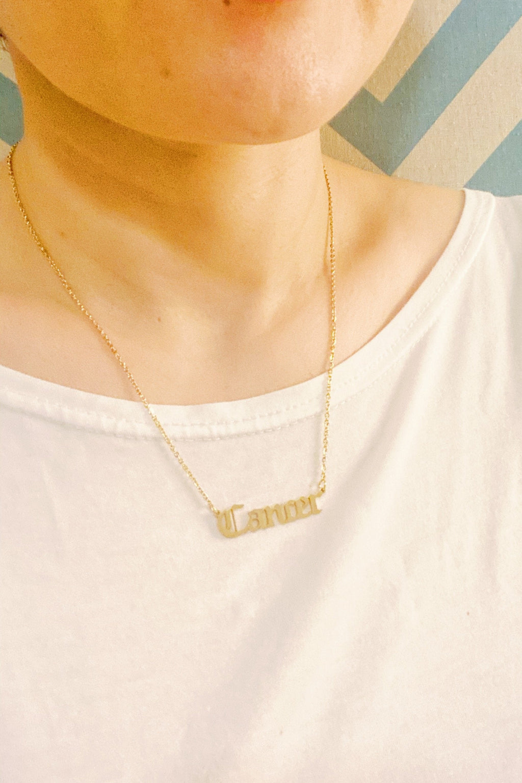 Zodiac necklace gold stainless steel