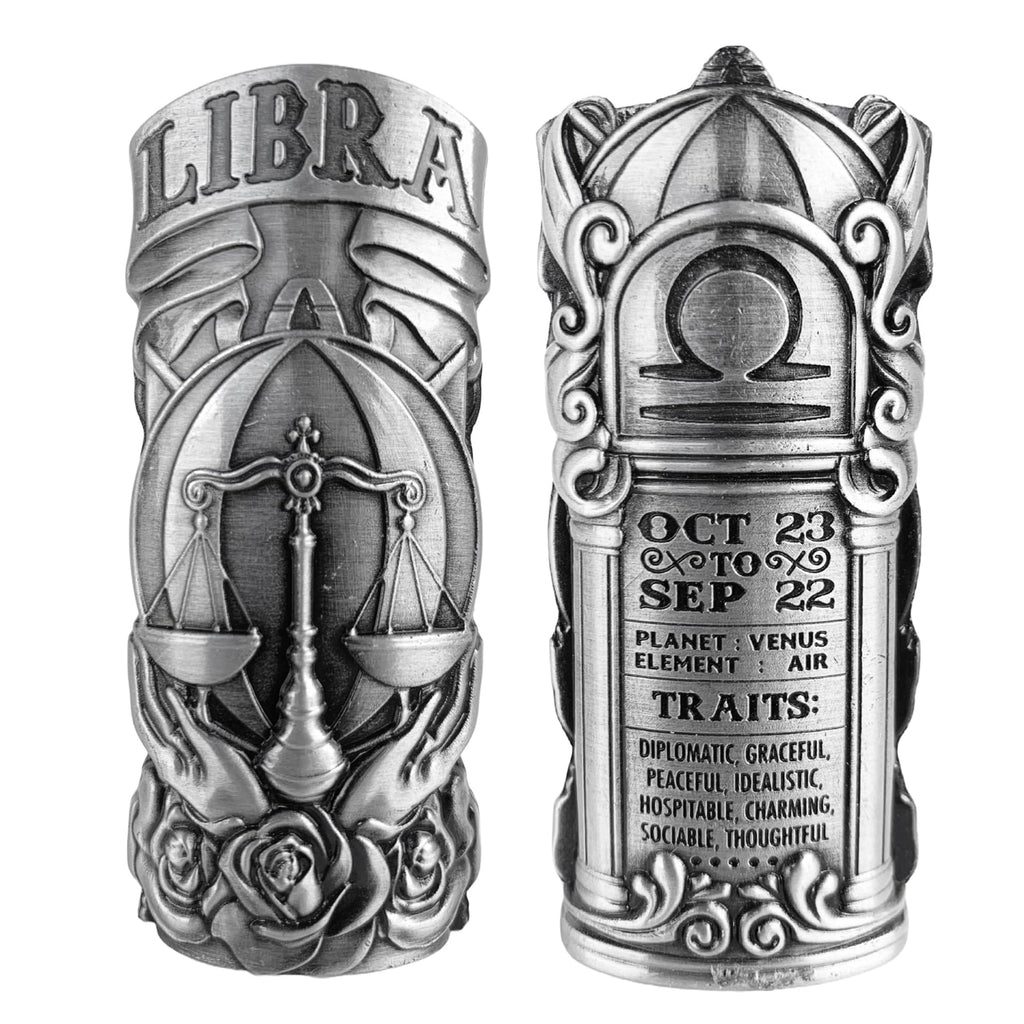 Full Size Bic Lighter cover Zodiac Astrology Lighter Case Design in Libra. One Piece Per Order