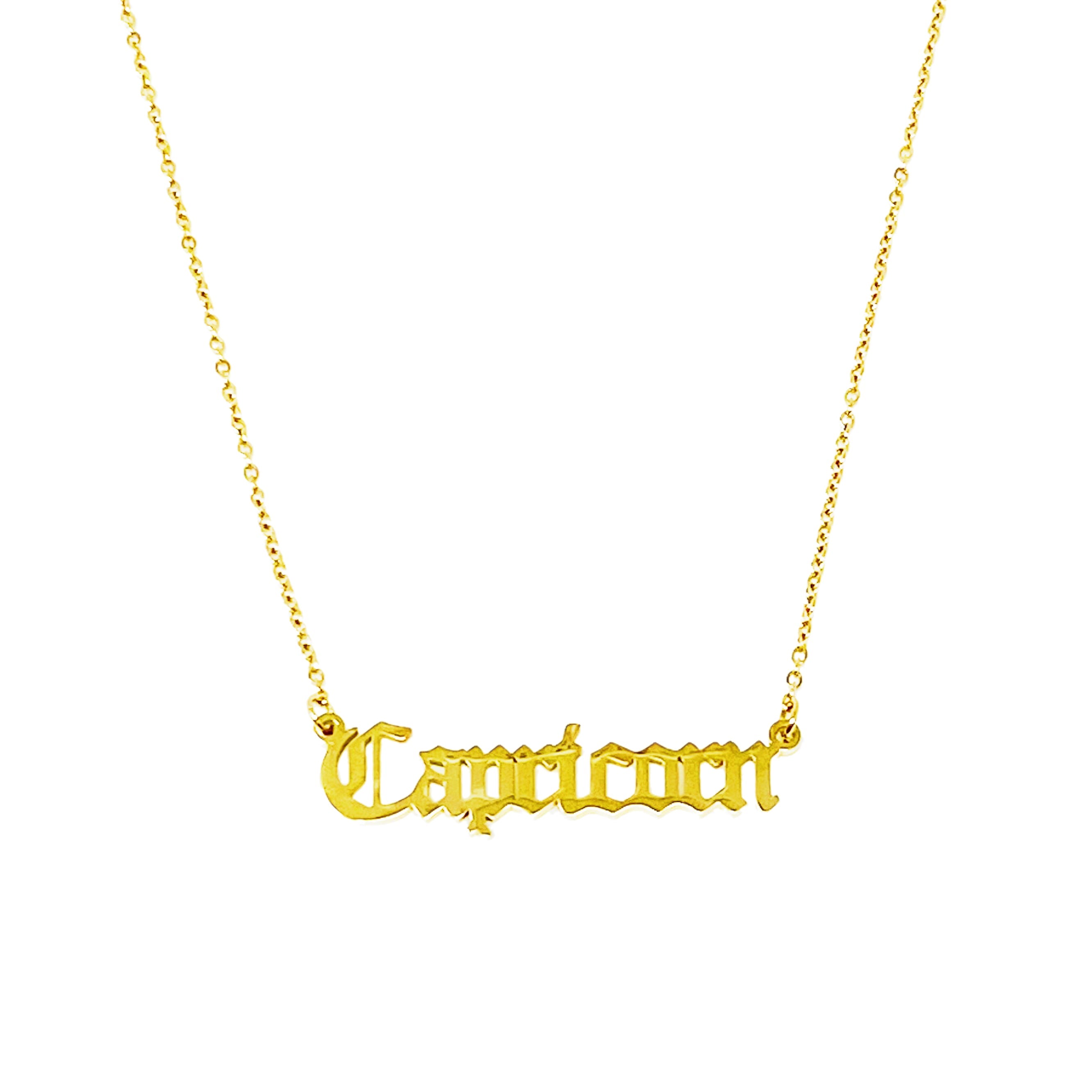 Zodiac necklace gold stainless steel